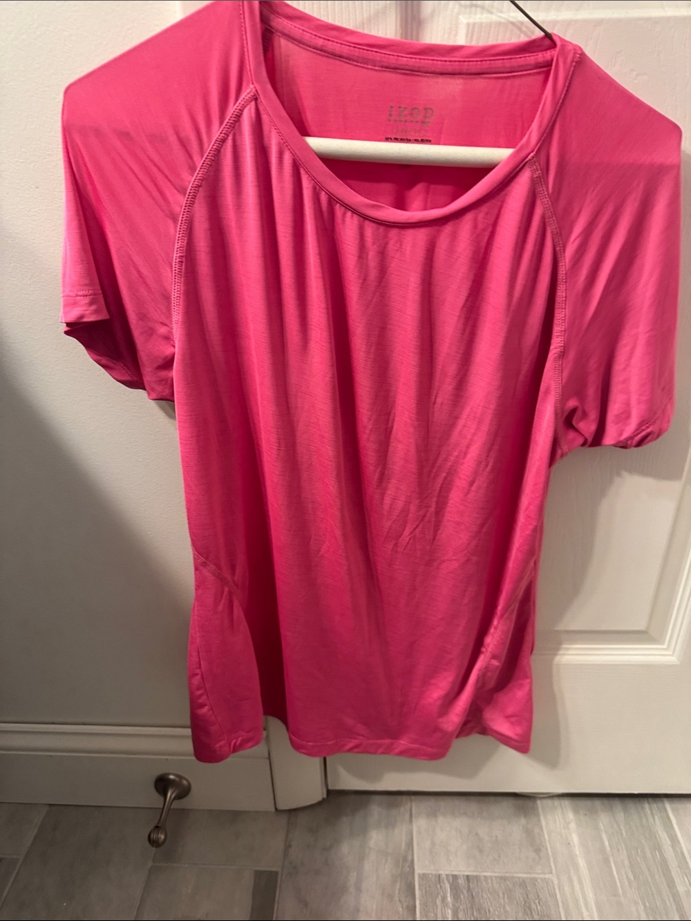 Izod Hot Pink Short Sleeve Performance Tee
